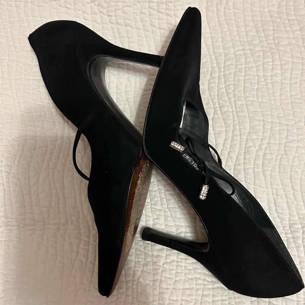 Stuart Weitzman sleek black heels